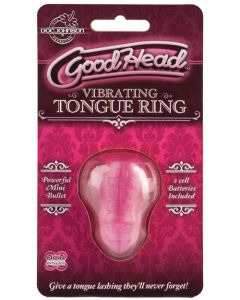 GoodHead Vibrating Tongue Ring - Pink