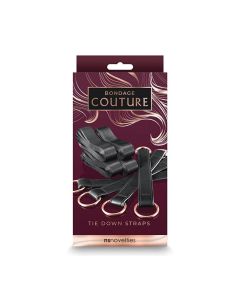 Bondage Couture Tie Down Straps - Black