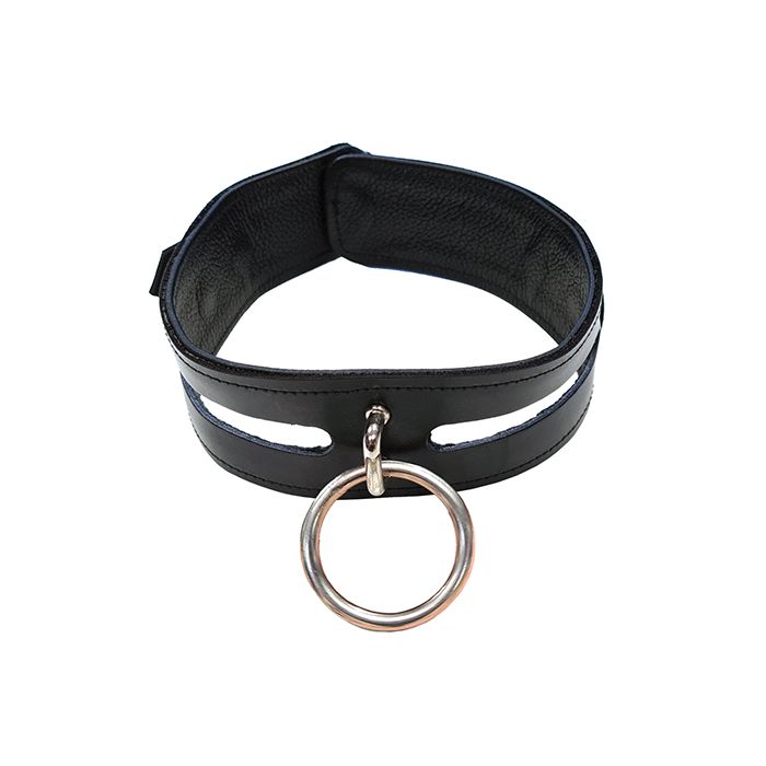 Rouge Leather Fashion Collar - Black