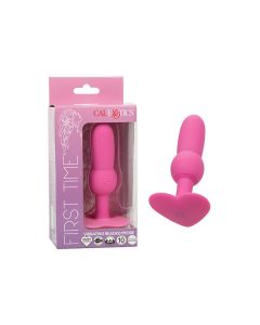 First Time Vibrating Beaded Anal Probe - Pink
