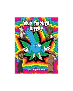 Wood Rocket Who Smokes Weed Adult Coloring Book