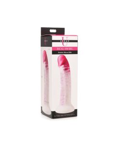 Strap U Real Swirl Realistic Silicone Dildo - Pink